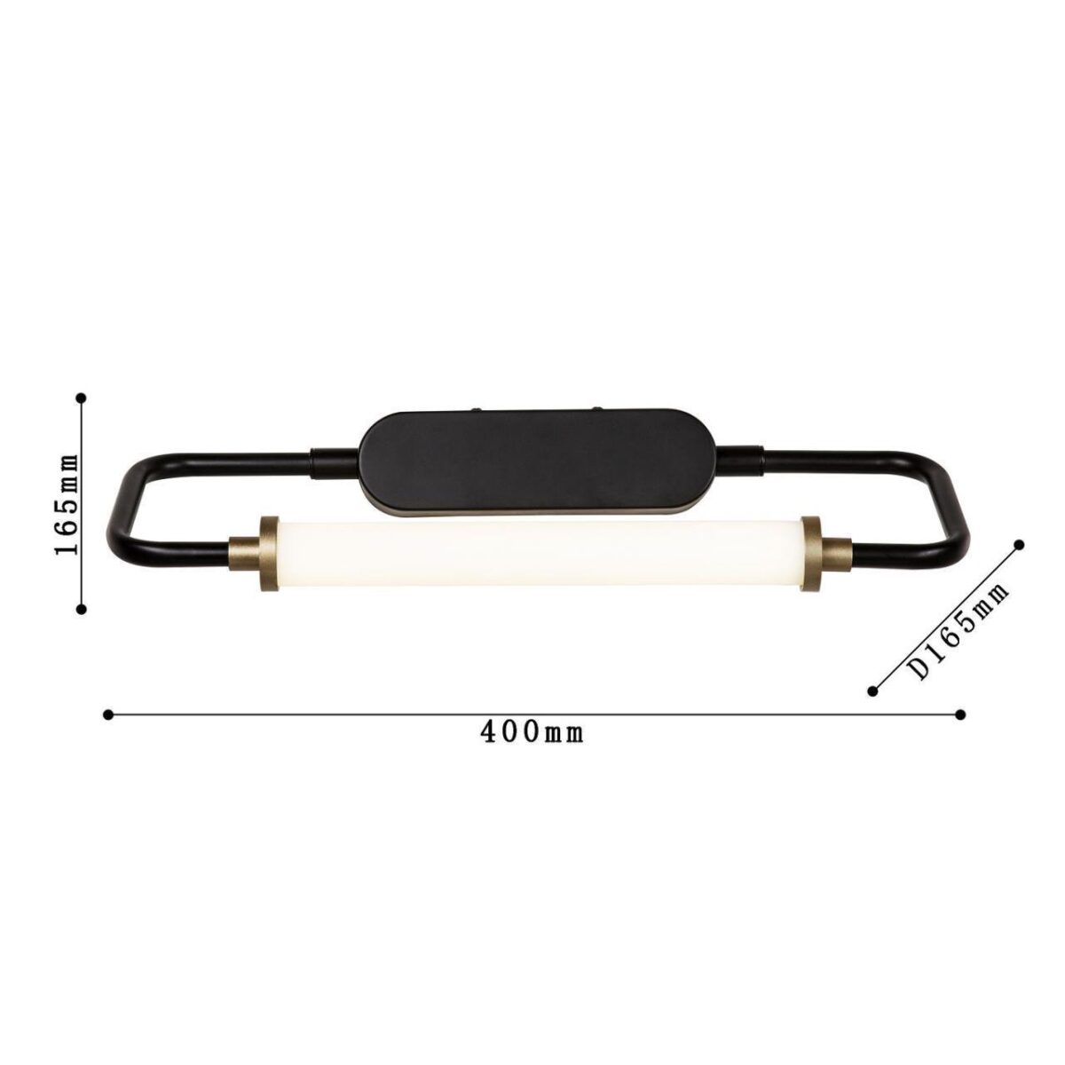 4100-1W, настенный светильник, D165xW400xH165, LEDx8W, 640LM, 4000K, included, switch — изображение 3