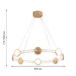 4334-8P, подвесная люстра, D800xH175/1800, 8xLEDx4W, 2560LM, 4000K, included — изображение 2