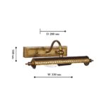 1287-1W, настенный светильник, D200xW330xH100, 1xE14x40W, excluded — изображение 3