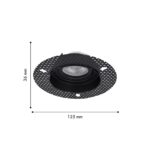 4535-1C, врезной светильник под штукатурку, D125xH36, cutout:D80, 1xGU10x35W, IP20, excluded — изображение 2