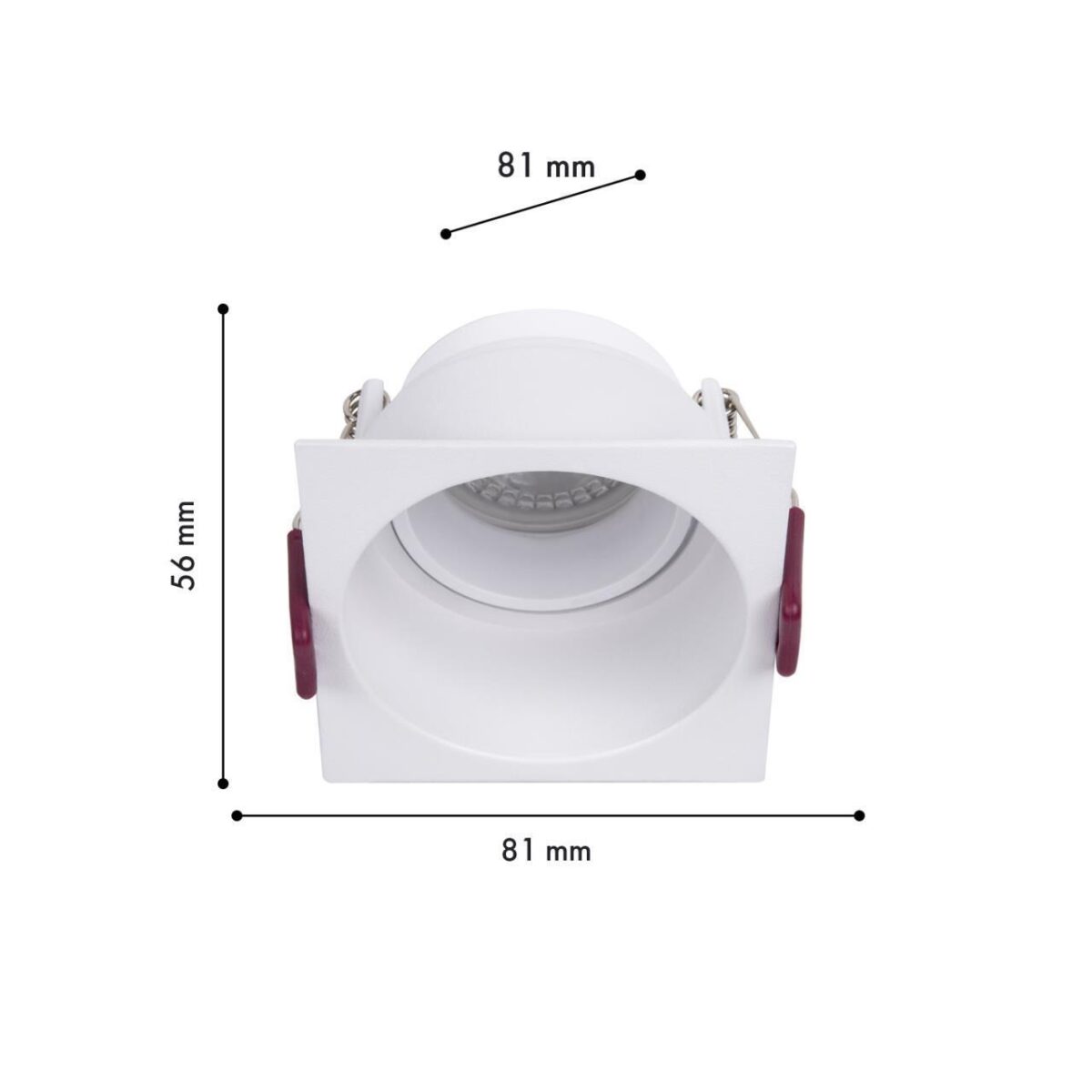 4547-1C, врезной светильник, L81xW81xH56, cutout:D75, 1xGU10x35W, IP20, excluded — изображение 3