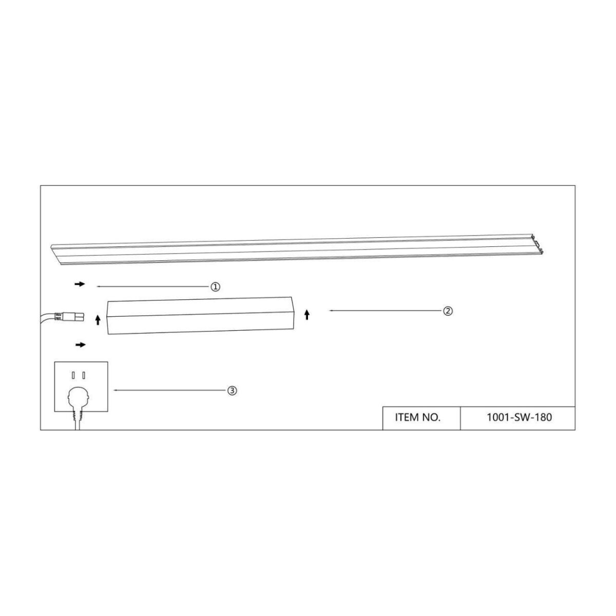 1001-SW-180, сетевой шнур, L2000xW36, IP20 — изображение 3