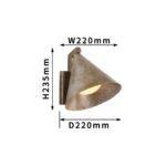 4132-1W, уличный светильник, D220xW220xH235, 1xE27x60W, IP44, excluded — изображение 3