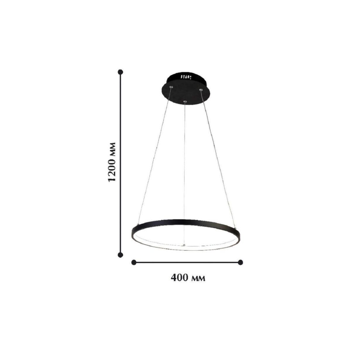 1764-4P, подвесная люстра, D400xH1200, LEDx22W, 990LM, 4000K, included — изображение 2