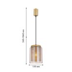 4346-1P, подвес, D150xH360/1860, 1xE27x40W, excluded — изображение 2