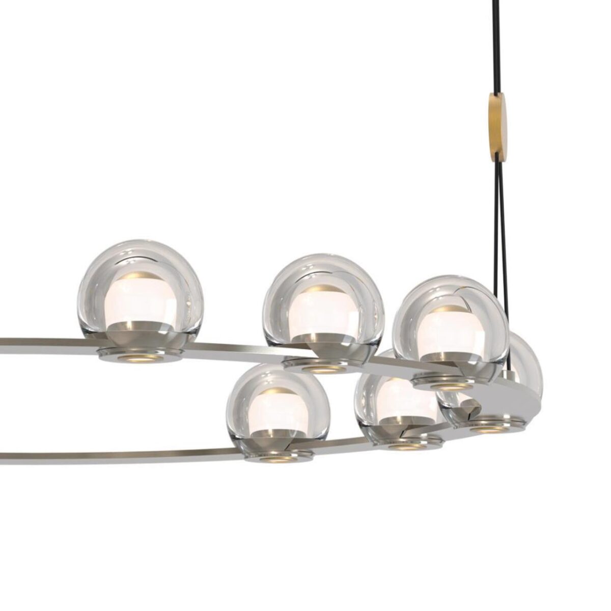 4291-12P, подвесная люстра, D820xH1500/1575, 12xLEDx7.2W, 7000LM, 4000K, included — изображение 3