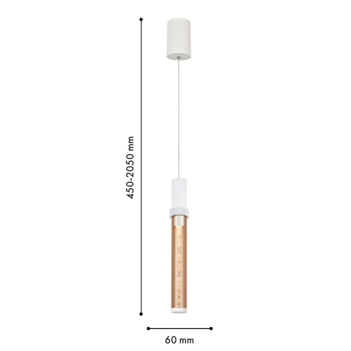 4717-1P, подвес, D50xH450/2050, LEDx7W, 350LM, 4000K, included — изображение 3