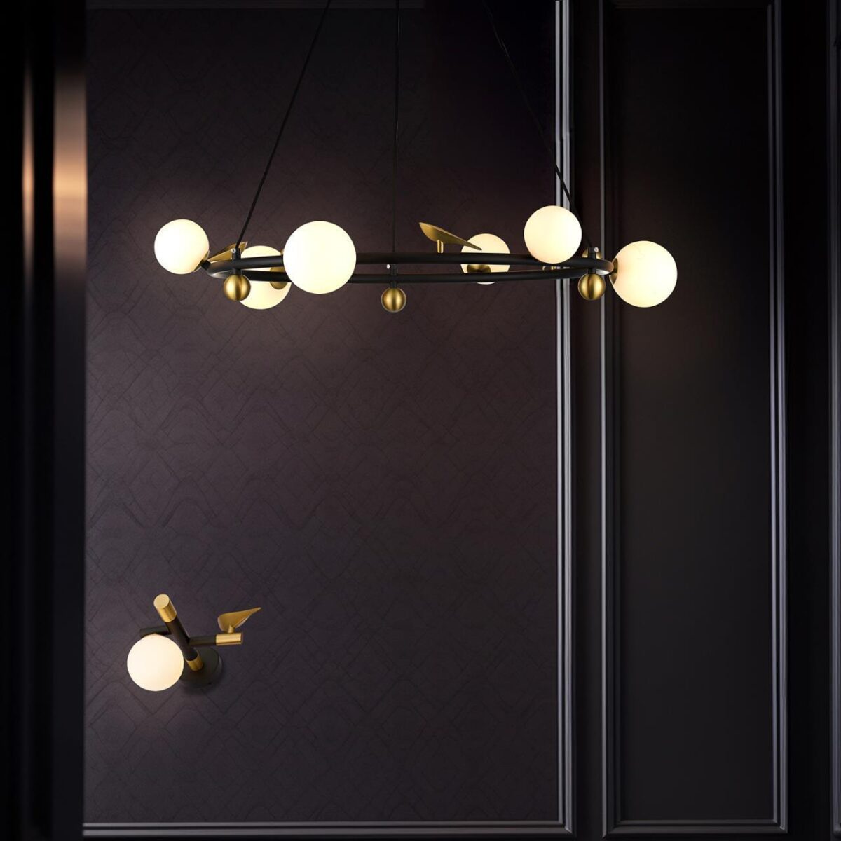 4324-6P, подвесная люстра, D750xH255/1800, 6xLEDx5W, 2400LM, 4000K, included — изображение 3