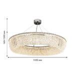 4478-10P, подвесная люстра, D1050xH165/1200, LEDx92W, 8300LM, 3000K, included, remote control — изображение 3