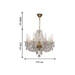 1736-8P, люстра подвесная, D570xH490/1490, 8xE14x40W, excluded — изображение 2