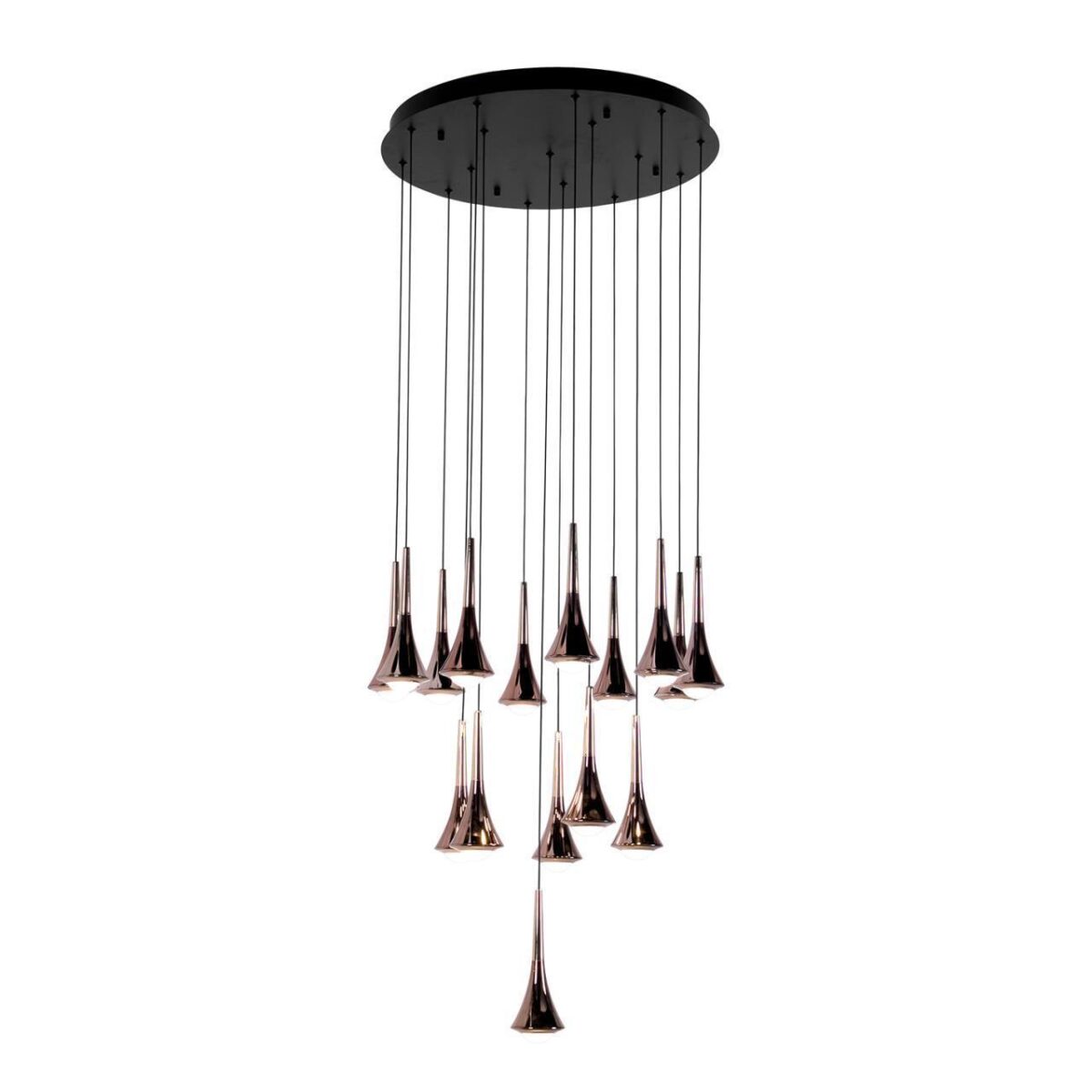 4292-16P, подвесная люстра, D600xH1500/1770, 16xLEDx4W, 6400LM, 4000K, included — изображение 1