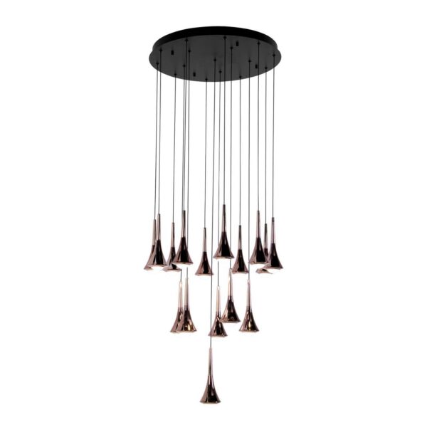 4292-16P, подвесная люстра, D600xH1500/1770, 16xLEDx4W, 6400LM, 4000K, included