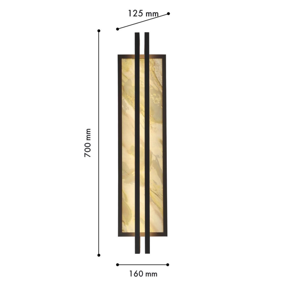 4442-1W, настенный светильник, D125xW160xH700, LEDx30W, 250LM, 4000K, included — изображение 3