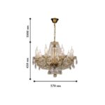 1738-8P, люстра подвесная, D570xH450/1450, 8xE14x40W, excluded — изображение 2