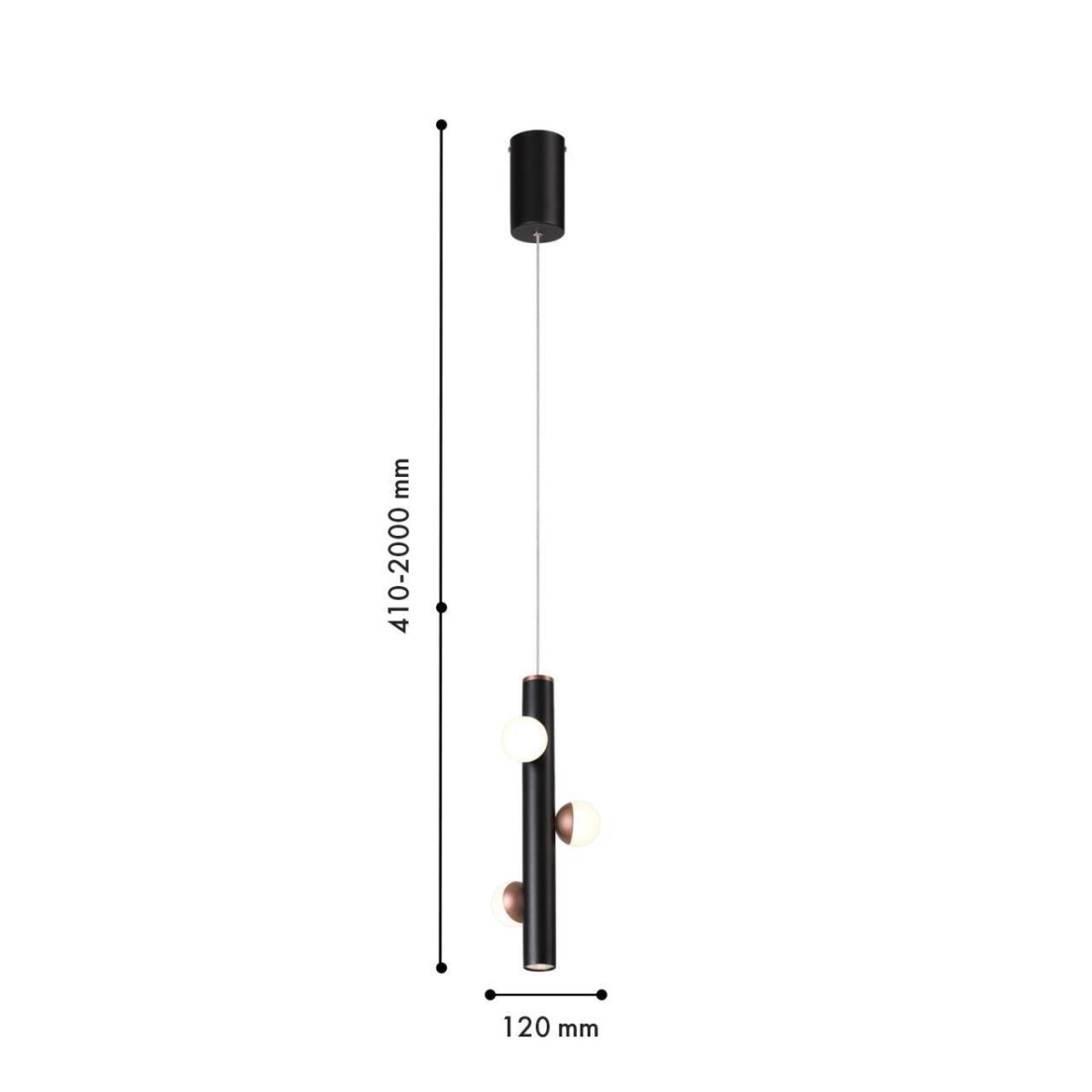 4320-3P, подвес, D120xH410/2000, LEDx8W, 750LM, 4000K, CRI>90, included — изображение 2