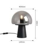 4449-1T, настольный светильник, D245xH320, 1xE27x60W, excluded, switch — изображение 3