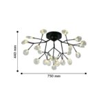 2480-9U, потолочный светильник, D750xH440, 27xG4LEDx3W, 4423LM, 3000K, included — изображение 3