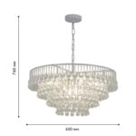 4604-8P, подвесная люстра, D600xH315/760, 8xE14x60W, excluded — изображение 3