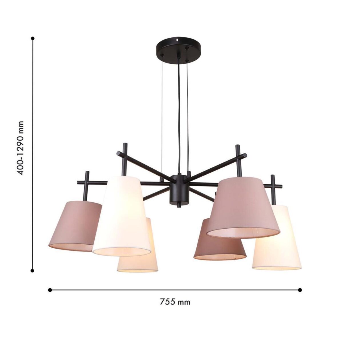 4621-6P, подвесная люстра, D755xH400/1290, 6xE14x40W, excluded — изображение 3
