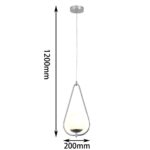 2917-1P, подвес, L200xW130xH380/1200, 1xE27x60W, excluded — изображение 3