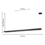 4398-18P, подвесная люстра, L1795xW160xH200/1600, LEDx40W, 3500LM, 3000K/4700K/6500K, IP20, included — изображение 3