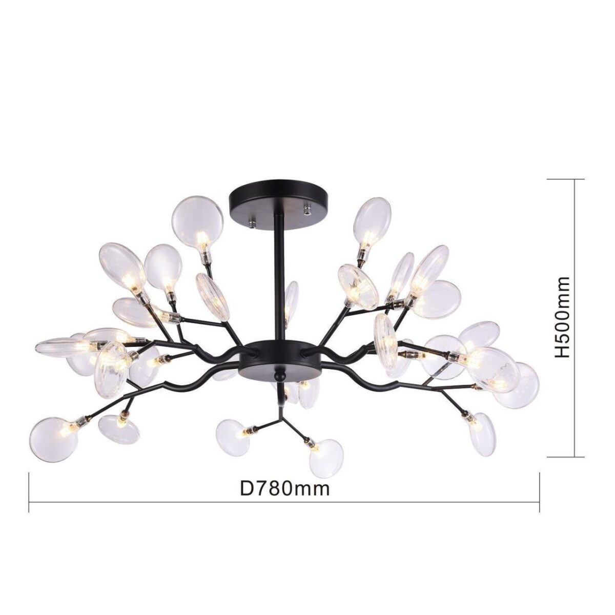 2480-10P, подвесная люстра, D780xH500, 30xG4LEDx3W, 4914LM, 3000K, included — изображение 3