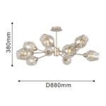 2658-10U, потолочная люстра, D880xH380, 10xE14x40W, excluded — изображение 3