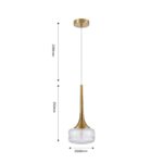 4051-1P, подвес, D160xH390/1430, 1xG9x28W, excluded — изображение 3