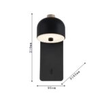 2833-1W, настенный светильник, D165xW95xH210, LEDx5W, 400LM, 3000K, included, switch — изображение 3