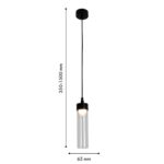 4702-1P, подвес, D65xH320/1500, LEDx5W, 325LM, 3000K, IP54, included — изображение 3