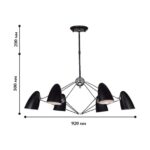 1757-6P, люстра подвесная, D920xH500/700, 6xE14x40W, excluded — изображение 3
