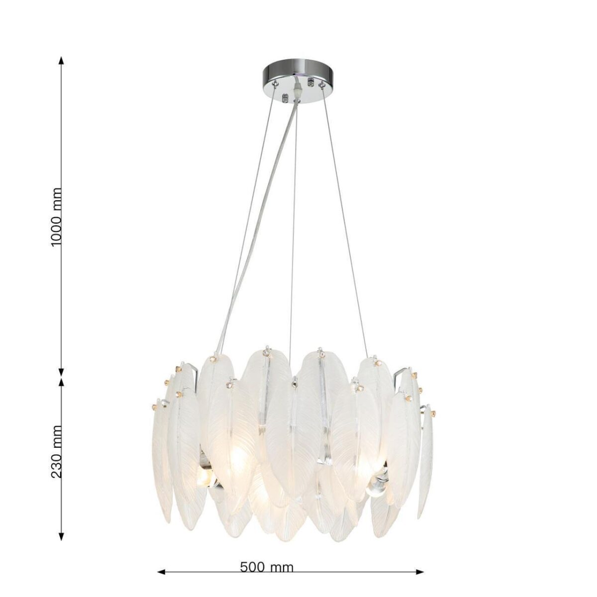 3018-5P, подвесная люстра, D500xH260/1230, 5xE14x40W, excluded — изображение 3