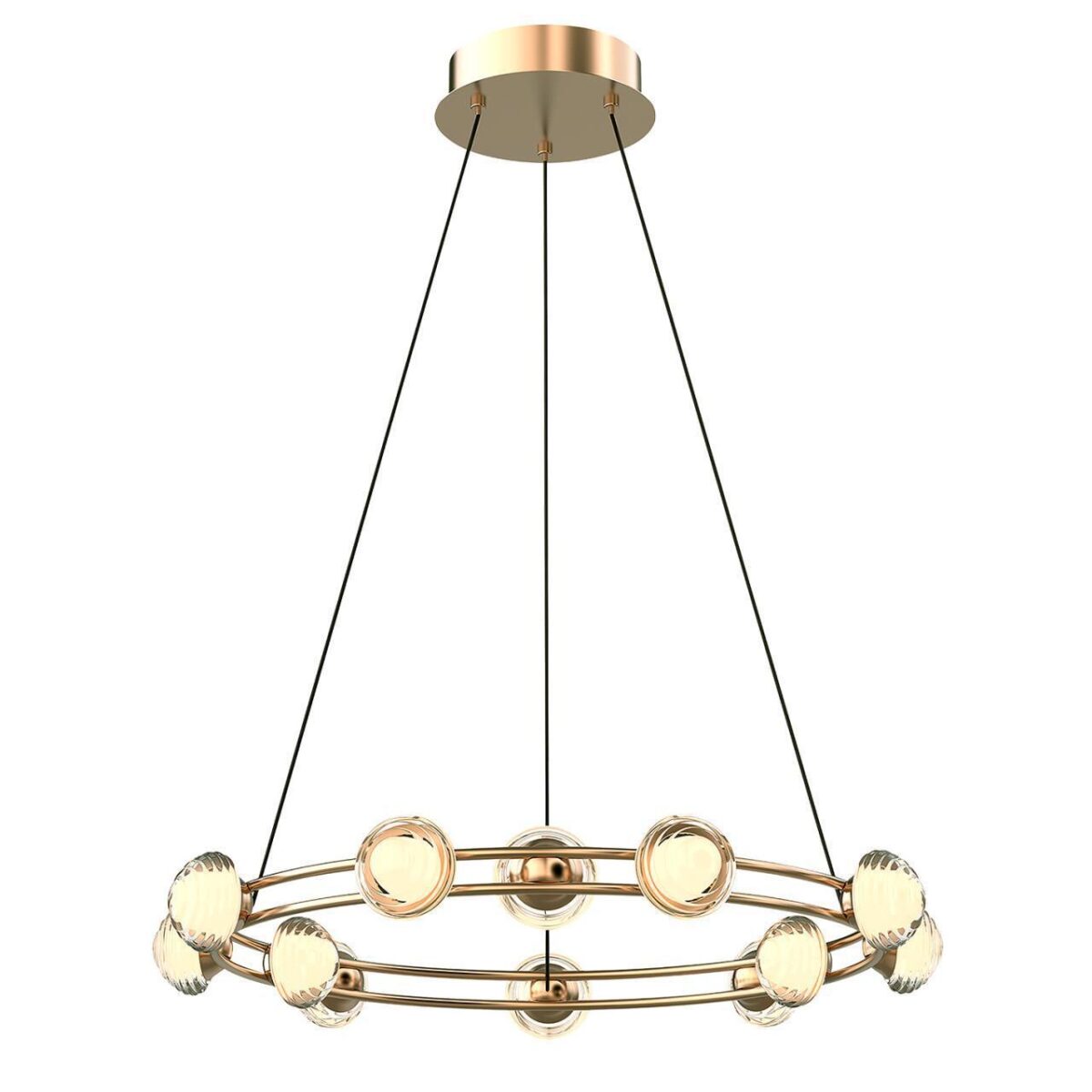 4382-12P, подвесная люстра, D550xH1880, 12xLEDx3.3W, 2800LM, 4000K, CRI>90, included — изображение 1