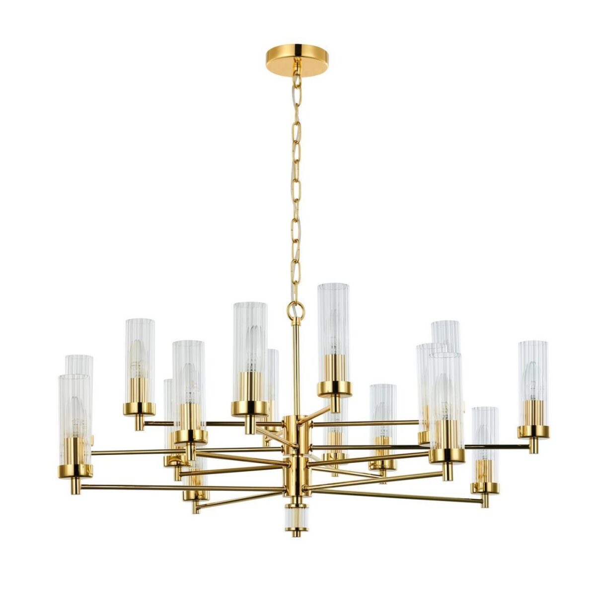 2673-16P, подвесная люстра, D850xH410/1410, 16xE14x40W, excluded — изображение 2