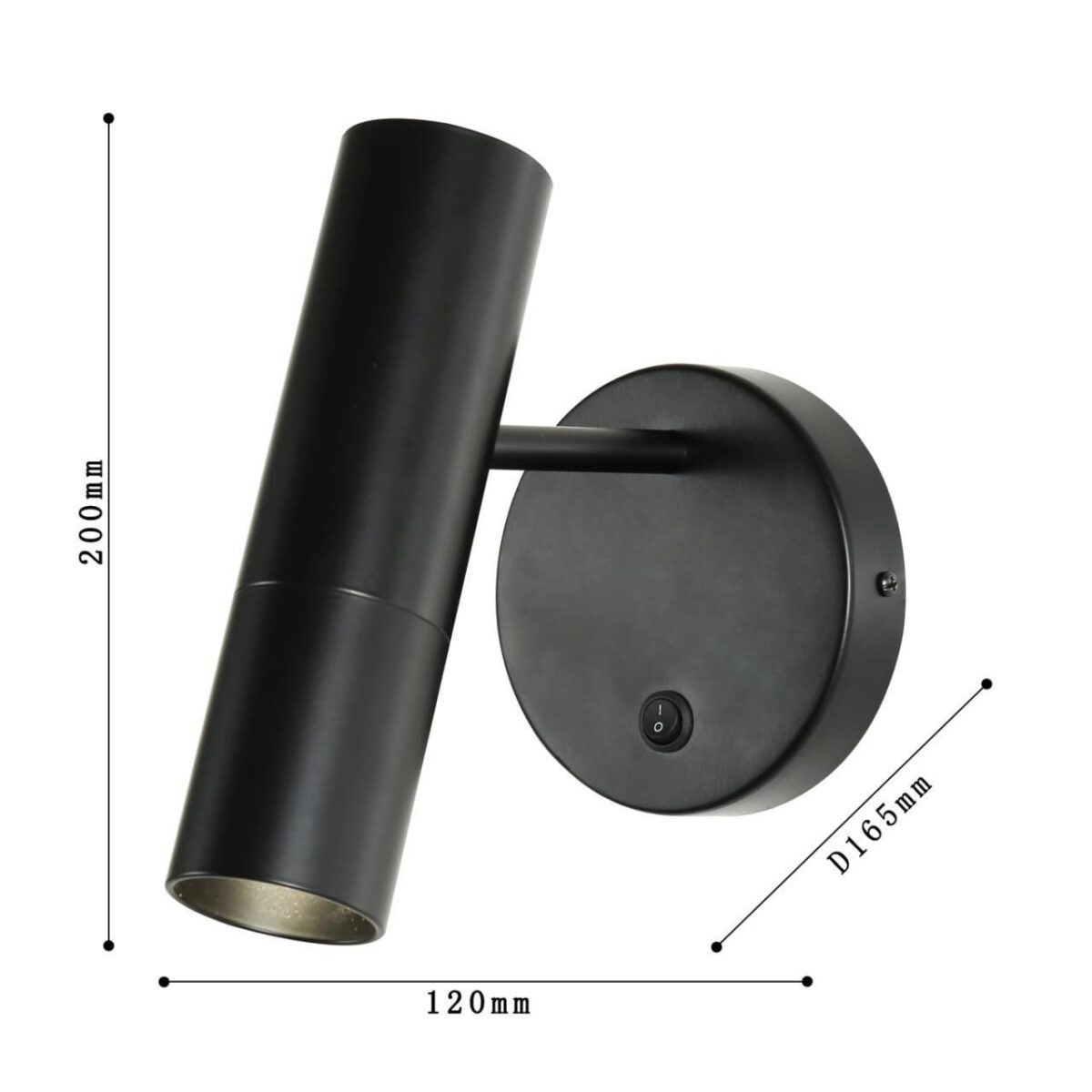 2107-1W, настенный светильник, D165xW120xH200, 1xLEDx5W, 400LM, 3000K, included, switch — изображение 3