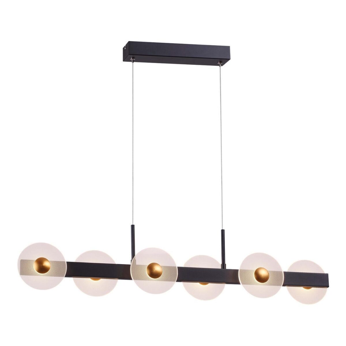 4317-6P, подвесная люстра, L910xW80xH255/1845, 6xLEDx5.3W, 1700LM, 4000K, CRI>90, included — изображение 1