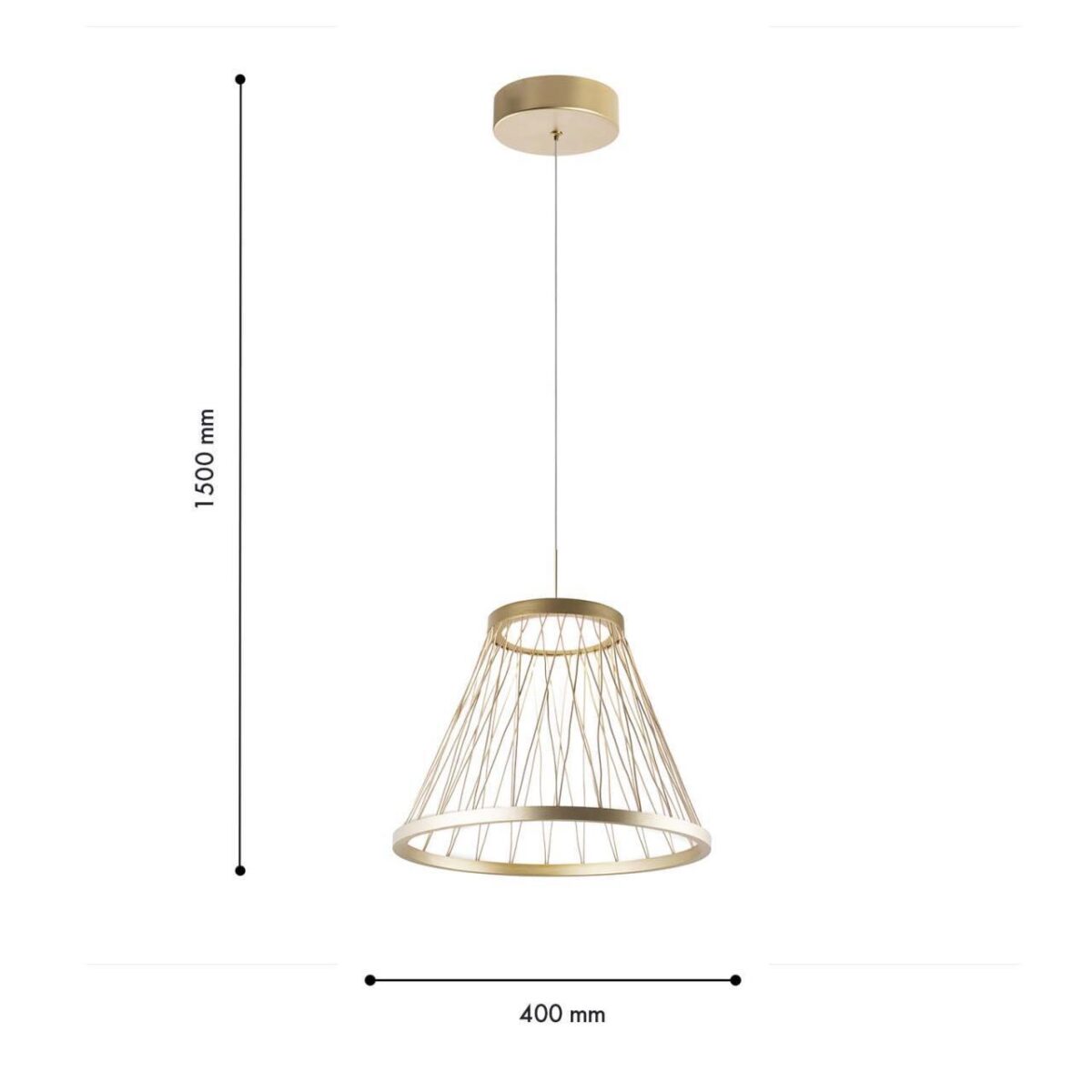 4634-4P, подвес, D400xH400/1500, LEDx12W, 370LM, 4000K, included — изображение 3