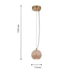 4652-1P, подвес, D110xH125/1130, 1xGU10x35W, excluded — изображение 3