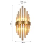4263-1W, настенный светильник, D115xW230xH520, 1xG9LEDx5W, excluded — изображение 2
