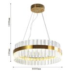 4012-5P, подвесная люстра, D500xH150/1150, LEDx31W, 2480LM, 4000K, included — изображение 3