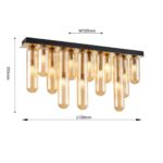 4455-12P, потолочный светильник, L720xW100xH355, 12xG9x28W, excluded — изображение 3