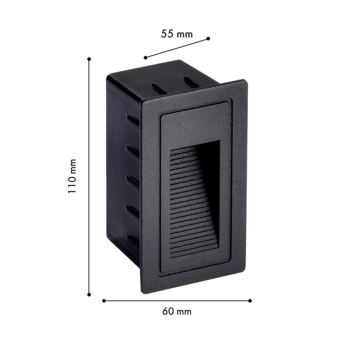 4396-1W, уличный светильник, D55xW60xH100, cutout:W45xH90, LEDx3W, 263LM, 3000K, IP66, included — изображение 2