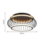 4435-2C, потолочный светильник, D400xH210, LEDx40W, 4300LM, 3000-6000K, included, remote control — изображение 3
