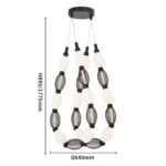 4560-2PC, подвесная/потолочная люстра, D200xH1780/2780 + D640xH890/1775 + D1800xH820/1725, 2xLEDx18W, 1630LM, 4000K, included — изображение 6