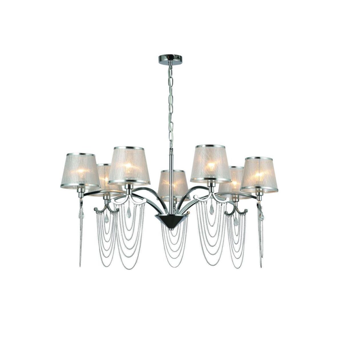 2855-7P, подвесная люстра, D850xH450/815, 7xE14x40W, excluded 2855-7P, подвесная люстра, D850xH450/815, 7xE14x40W, excluded — изображение 1