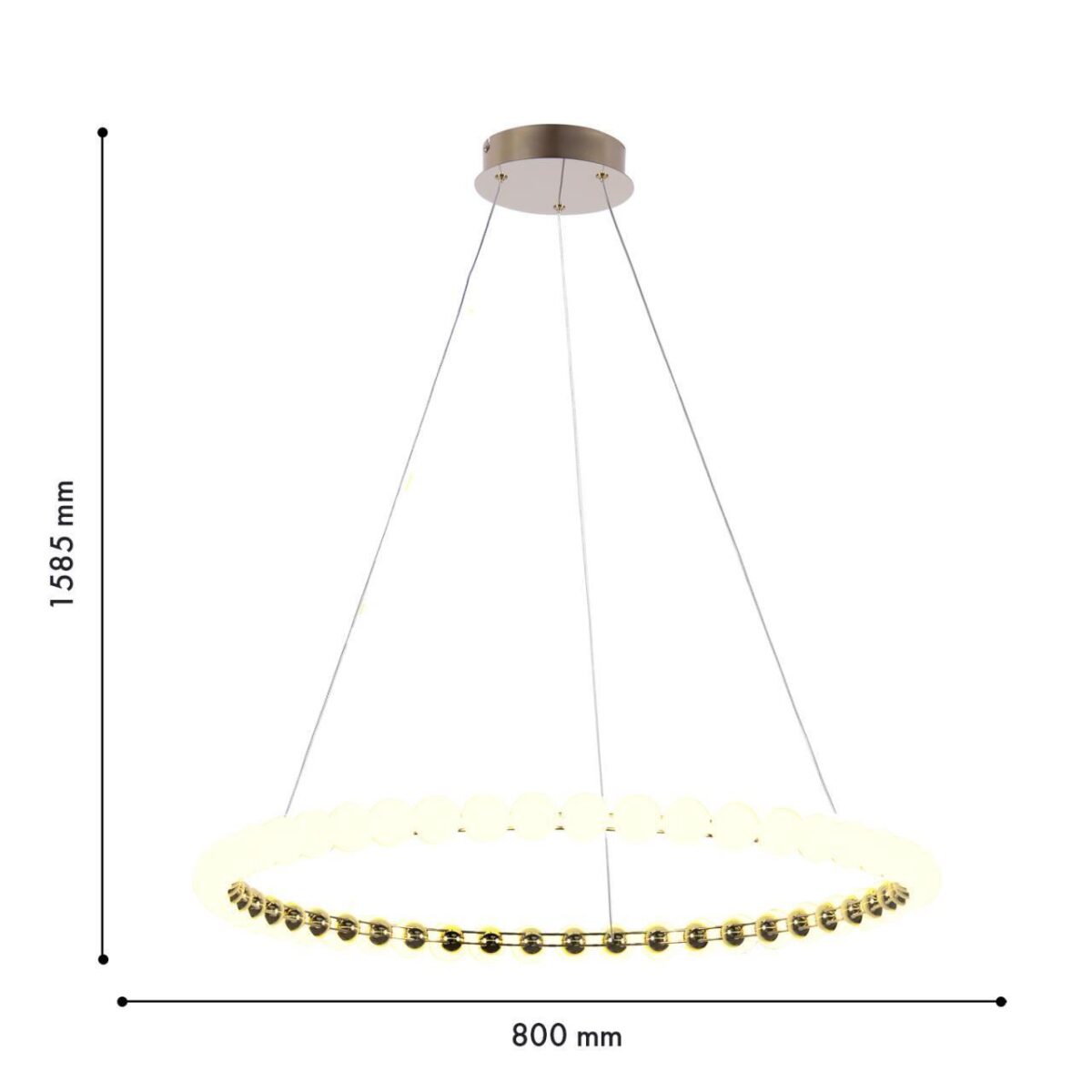 4590-8P, подвесная люстра, D800xH1585, LEDx52W, 4150LM, 4000K, included — изображение 3