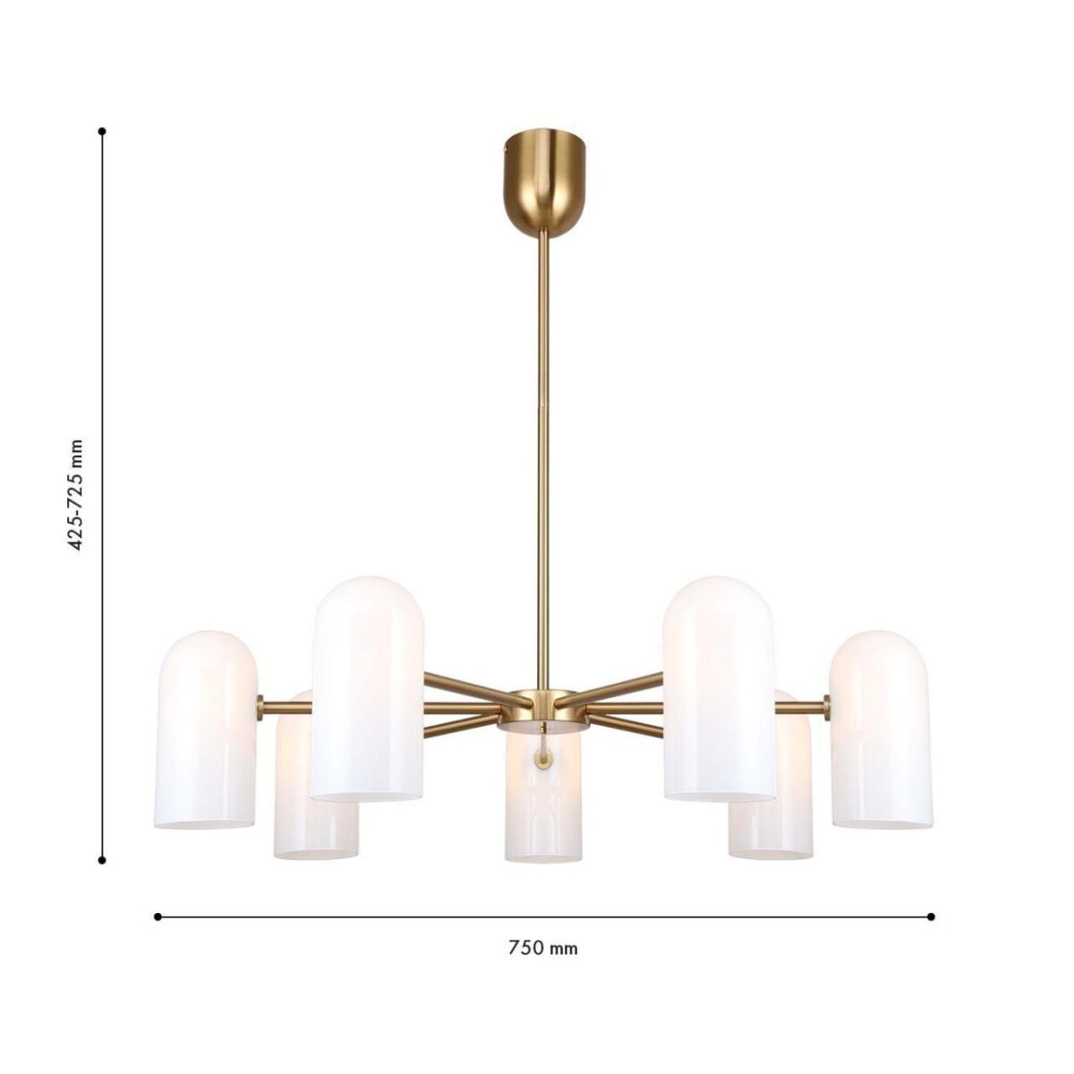 4619-7P, подвесная люстра, D750xH445/745, 7xG9x40W, excluded — изображение 3