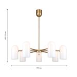 4619-7P, подвесная люстра, D750xH445/745, 7xG9x40W, excluded — изображение 3