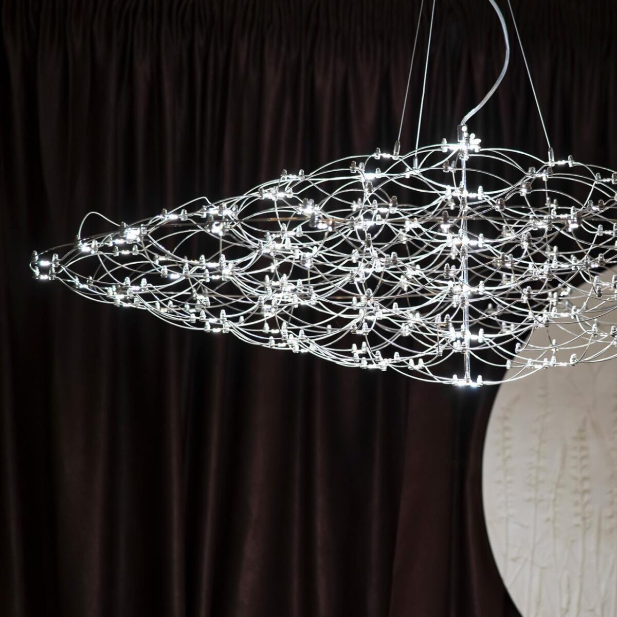 4305-6P, подвесная люстра, D585xH190/2190, LEDx23W, 5300LM, 3000K/4500K/6000K, included, remote control — изображение 12