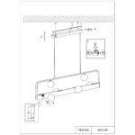 4072-6P, подвесная люстра, L1200xW240xH200/1200, 6xG9LEDx10W, excluded + LEDx18W, 700LM, 4000K, included — изображение 7